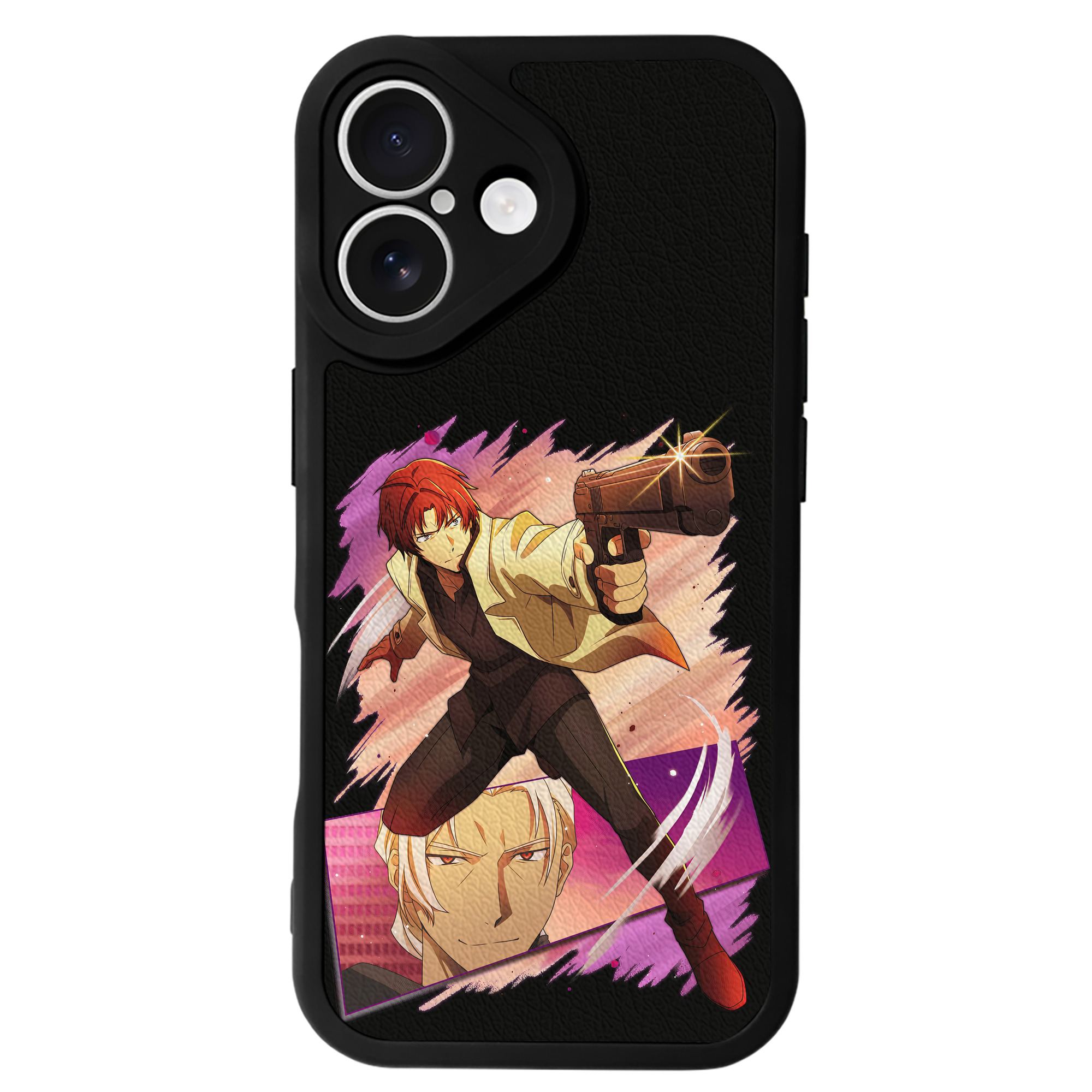 （画像用） 文豪ストレイドッグス Bungo Stray Dogs 【iPhone 16シリーズ対応】シリコンスマホケース（レザー調） 材質：シリコン